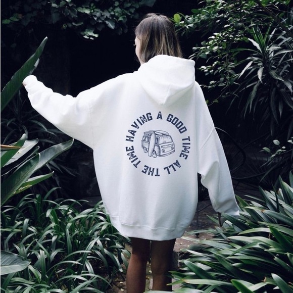 OUTER BANKS “Good Time All The Time” Pullover Hoodie - Picture 1 of 5